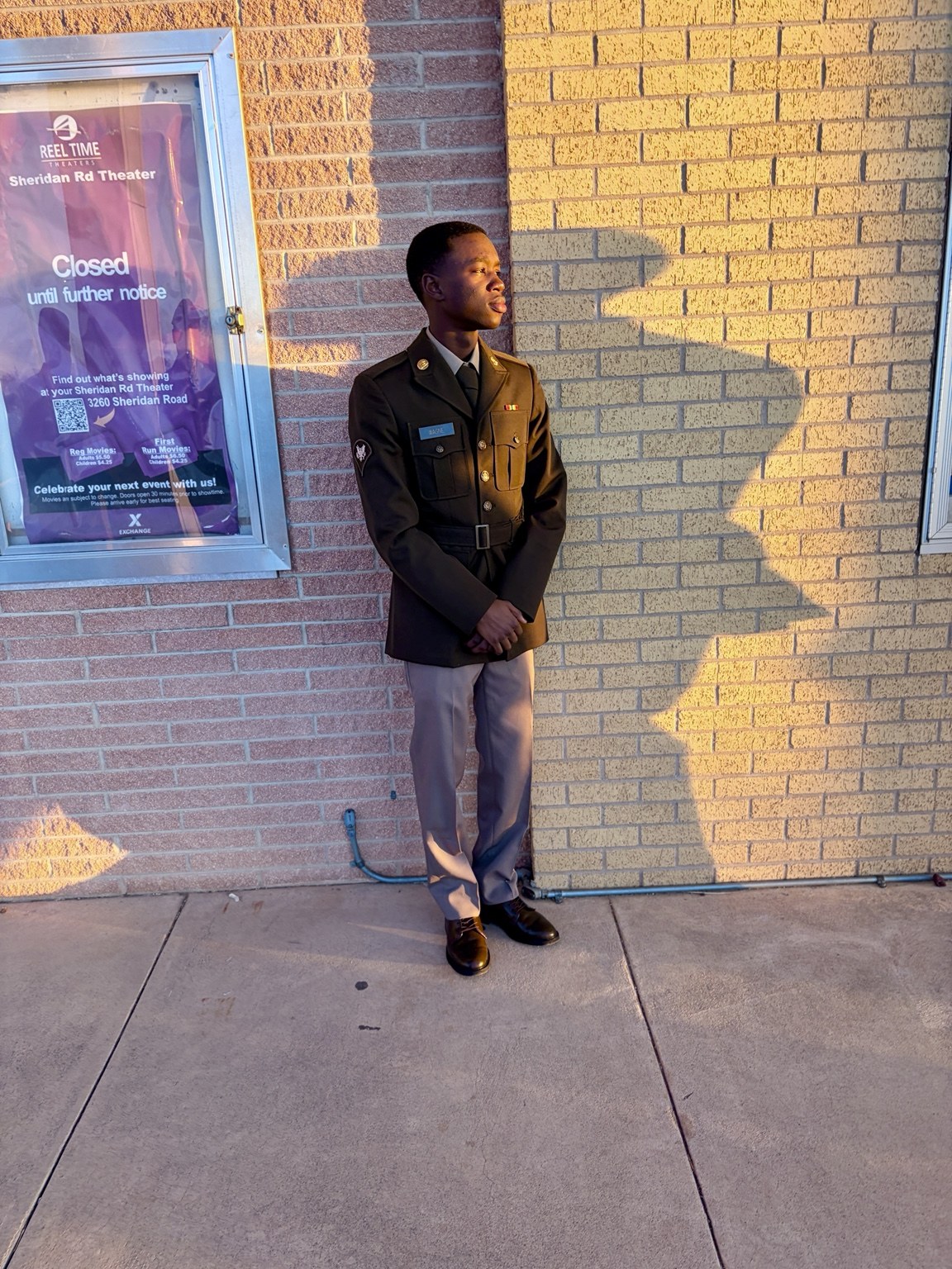Elhadji Wagne in his Army uniform